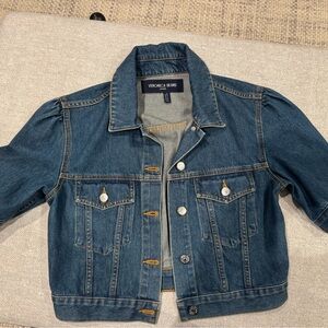 Veronica Beard cropped Blue Jean Jacket